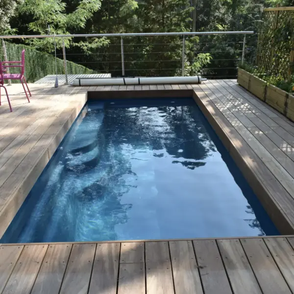 Keramik Pool Altair 5 Lapis Lazuli Im Garten