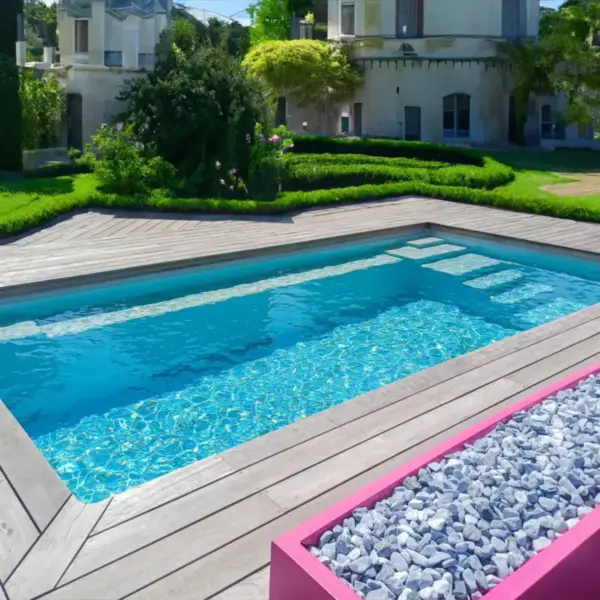 GFK-Pool Leonis 55 [550 x 300 x 150 cm] - Keramik-Pools de Luxe